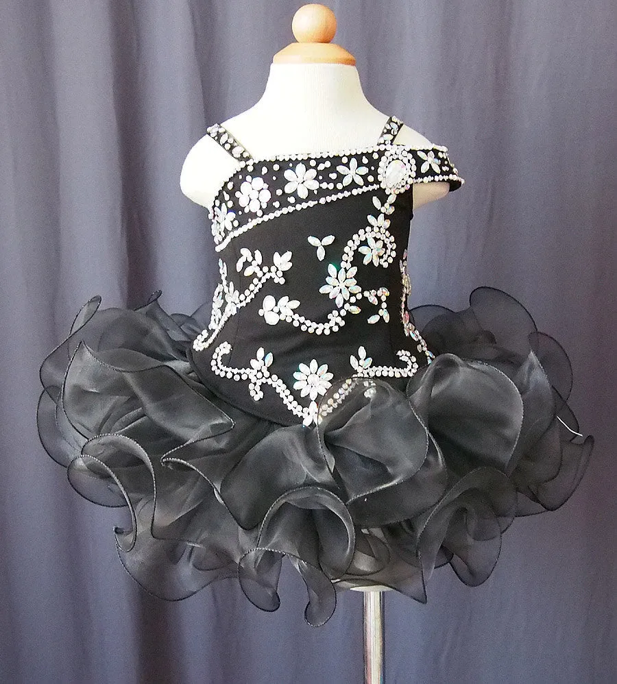 16 Color-- Infant/toddler/baby/children/kids glitz Girl's Pageant Dress