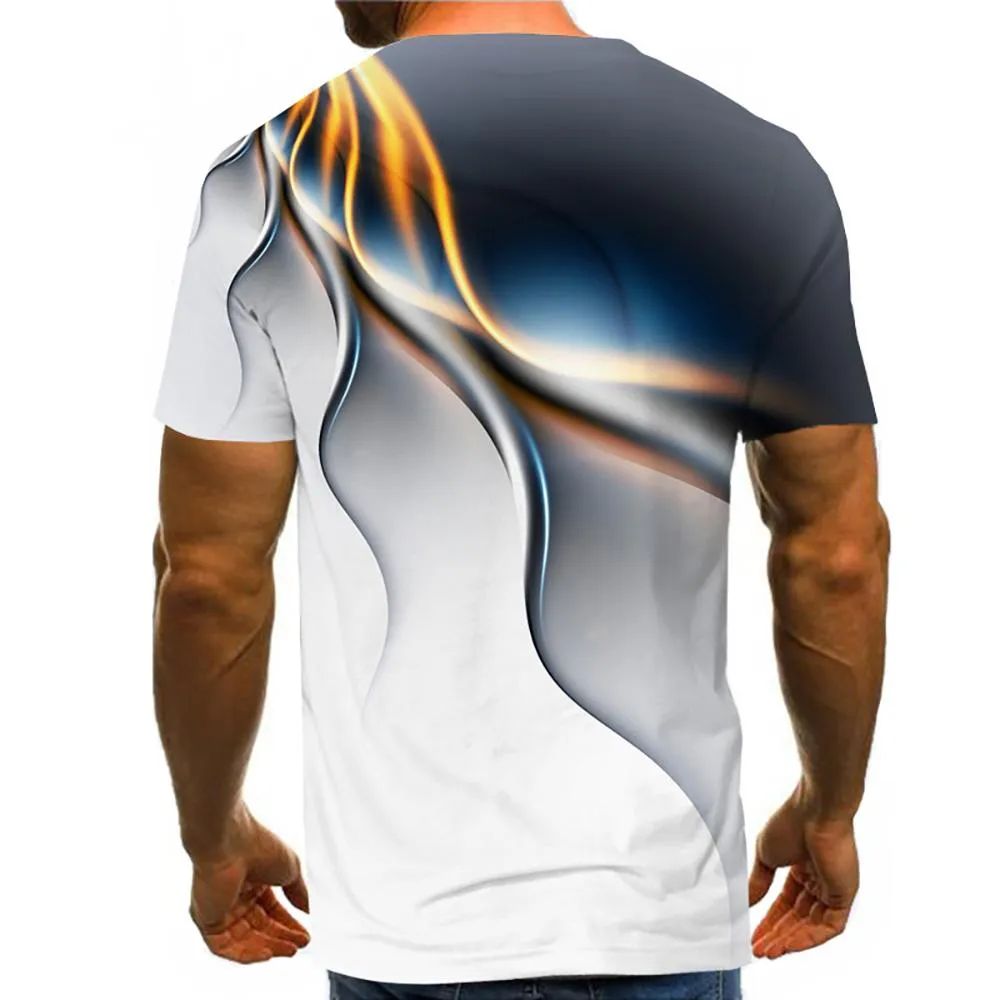 3D Graphic Short Sleeve Shirts Abstract Graphic