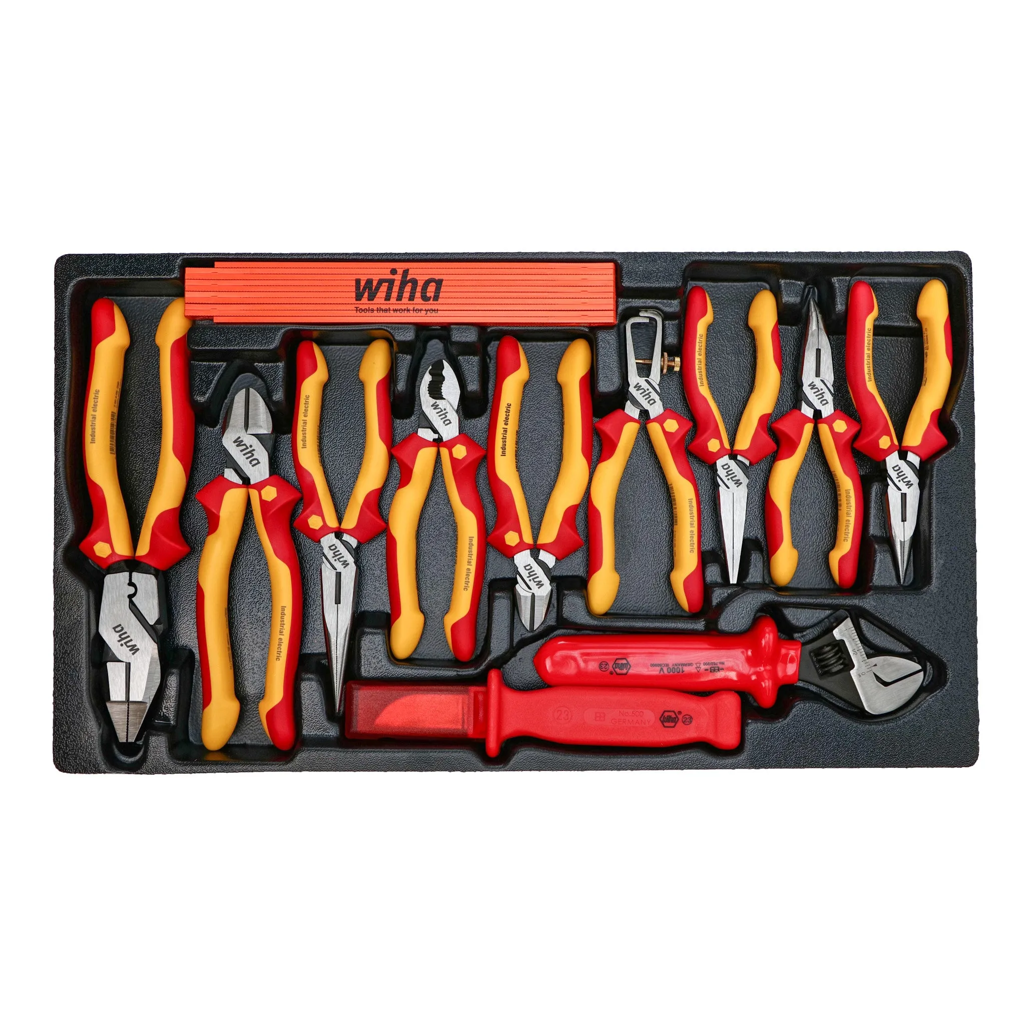 80 Piece Master Electrician's Insulated Tools Set in Rolling Hard Case