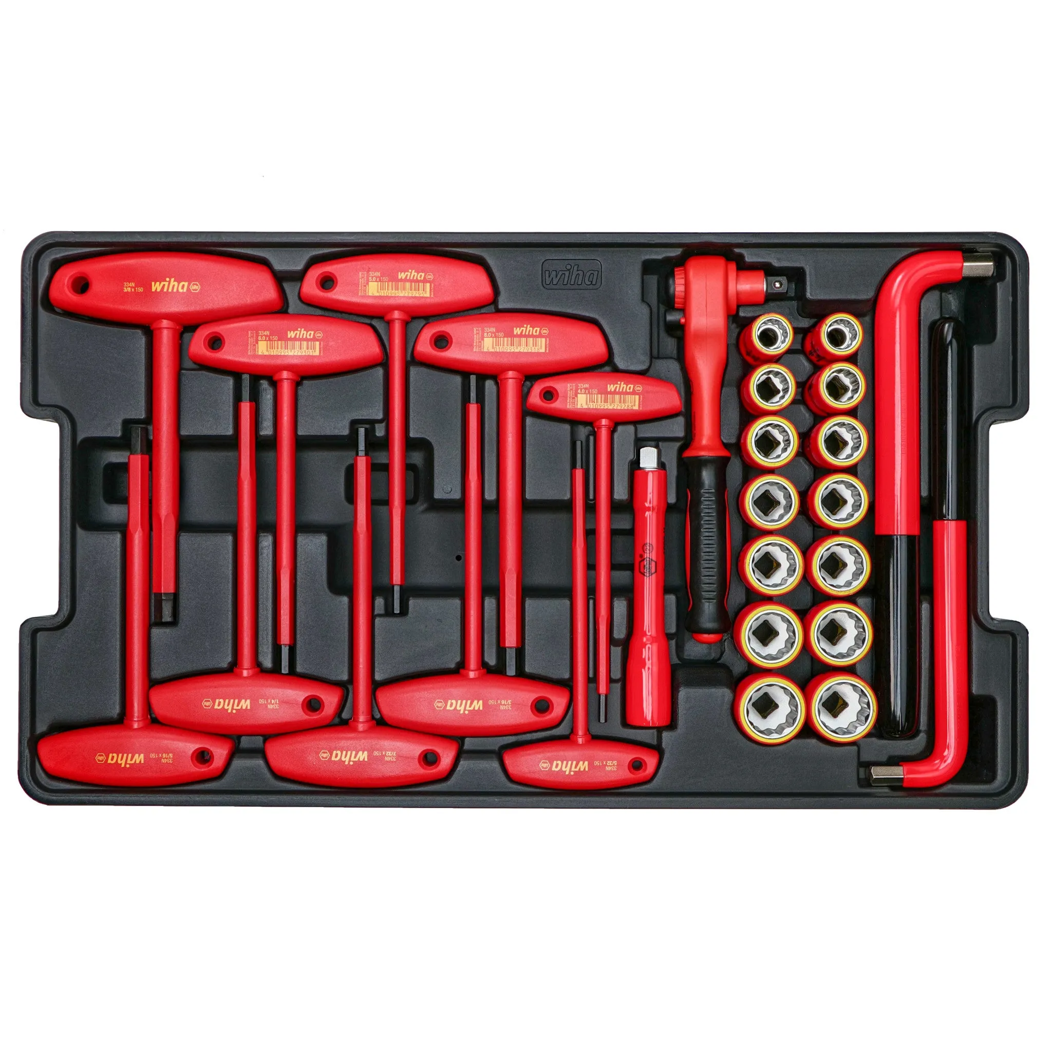 80 Piece Master Electrician's Insulated Tools Set in Rolling Hard Case