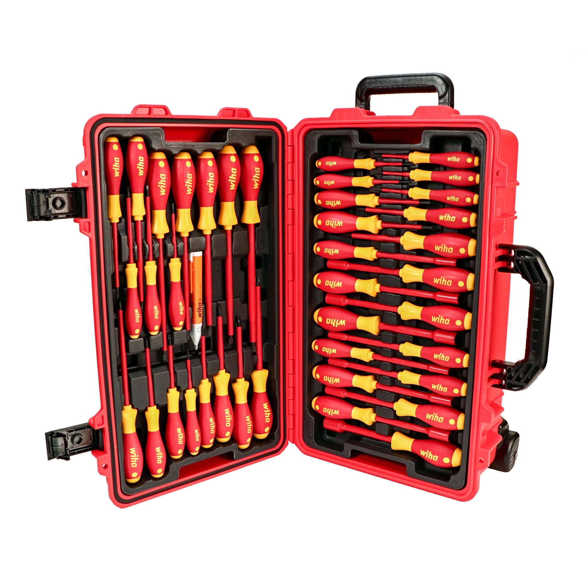 80 Piece Master Electrician's Insulated Tools Set in Rolling Hard Case