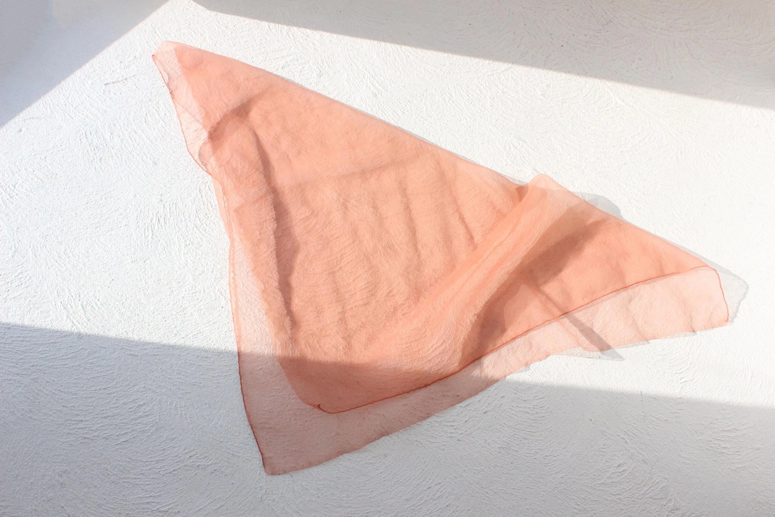 80s Sheer Organza Square Scarf