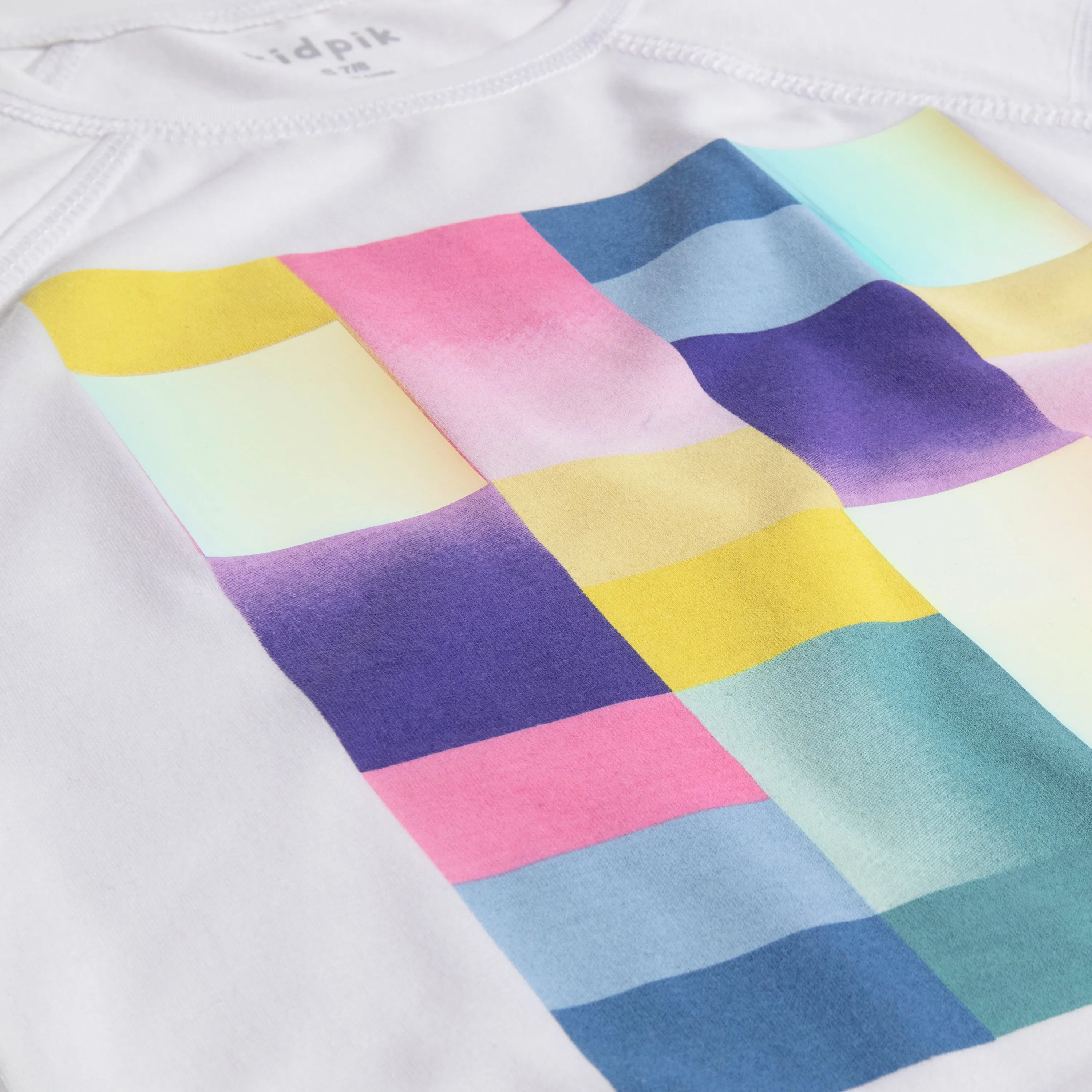 Abstract Blocks Raglan Tee