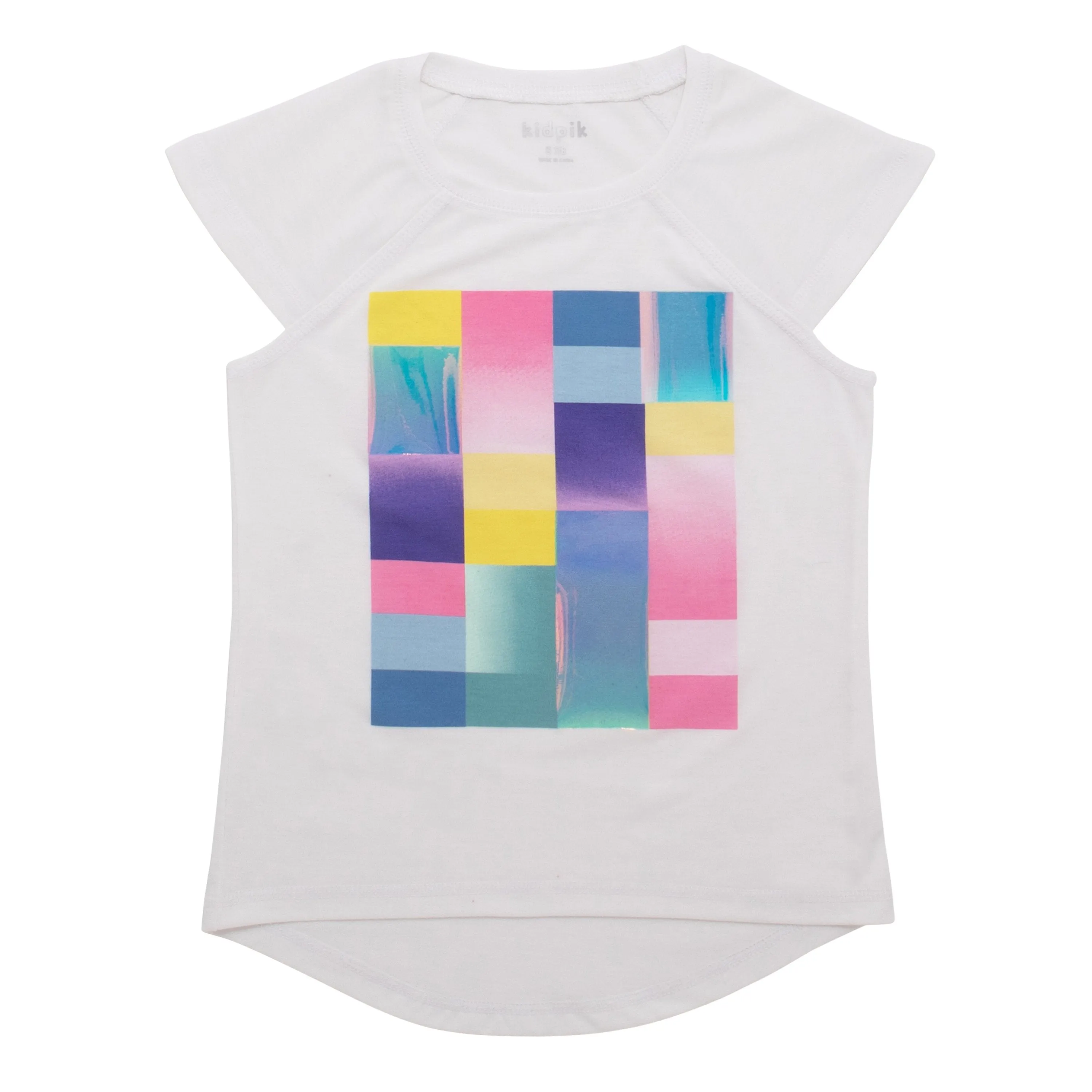 Abstract Blocks Raglan Tee