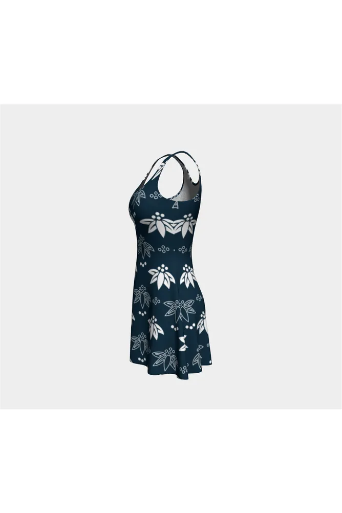 Abstract Flora Flare Dress