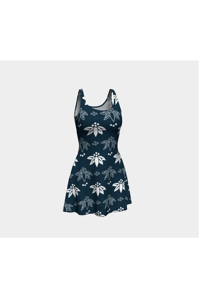 Abstract Flora Flare Dress