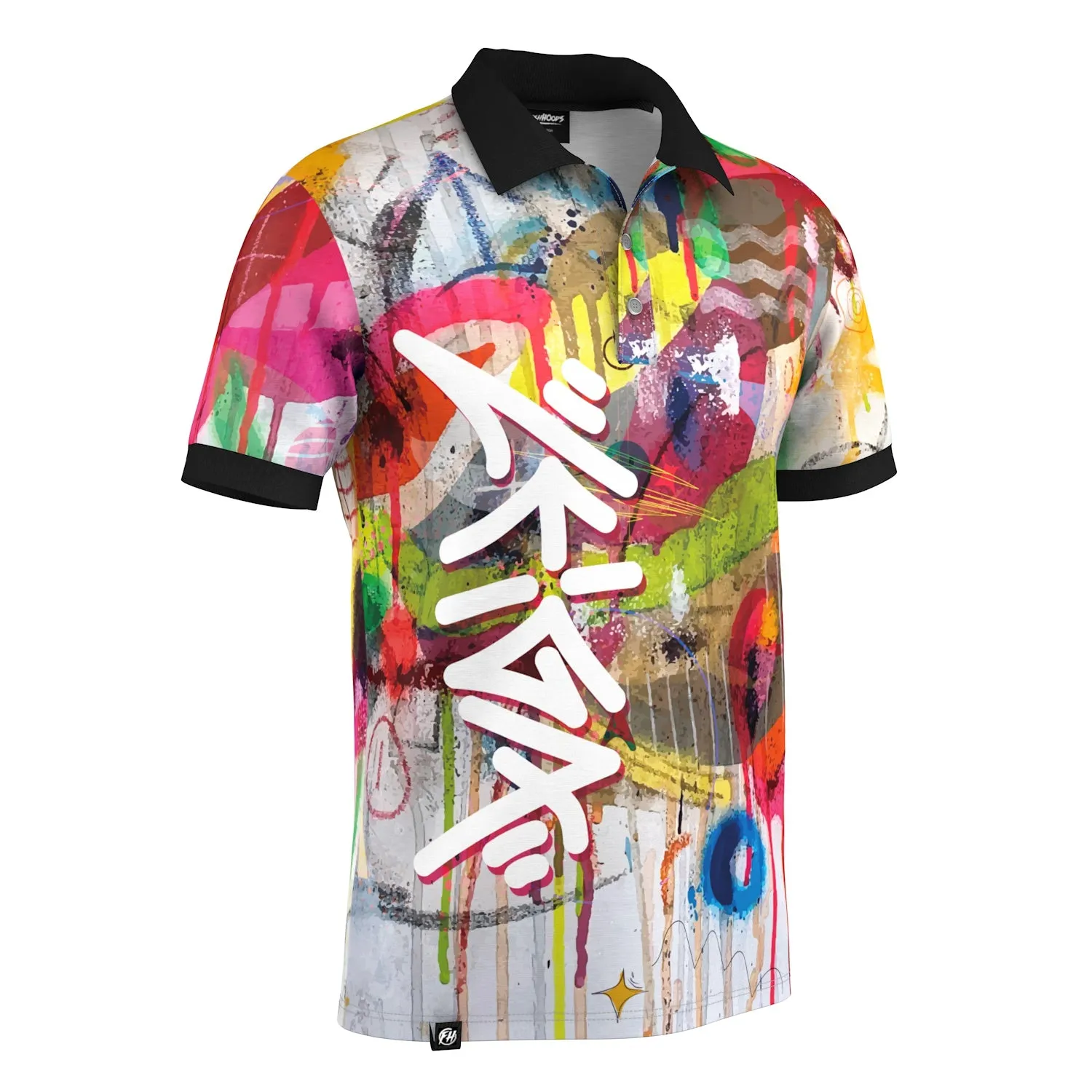 Abstract Paint Polo Shirt