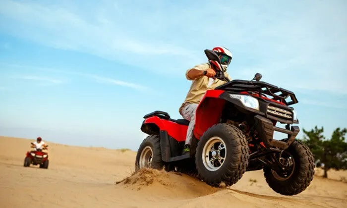 Adventure Combo: Quad Bike & Sandboarding for 2 at Quad Bike Craze