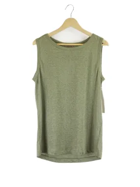 Amelius 'Aceline' Green Linen Tank Top XL | BNWT