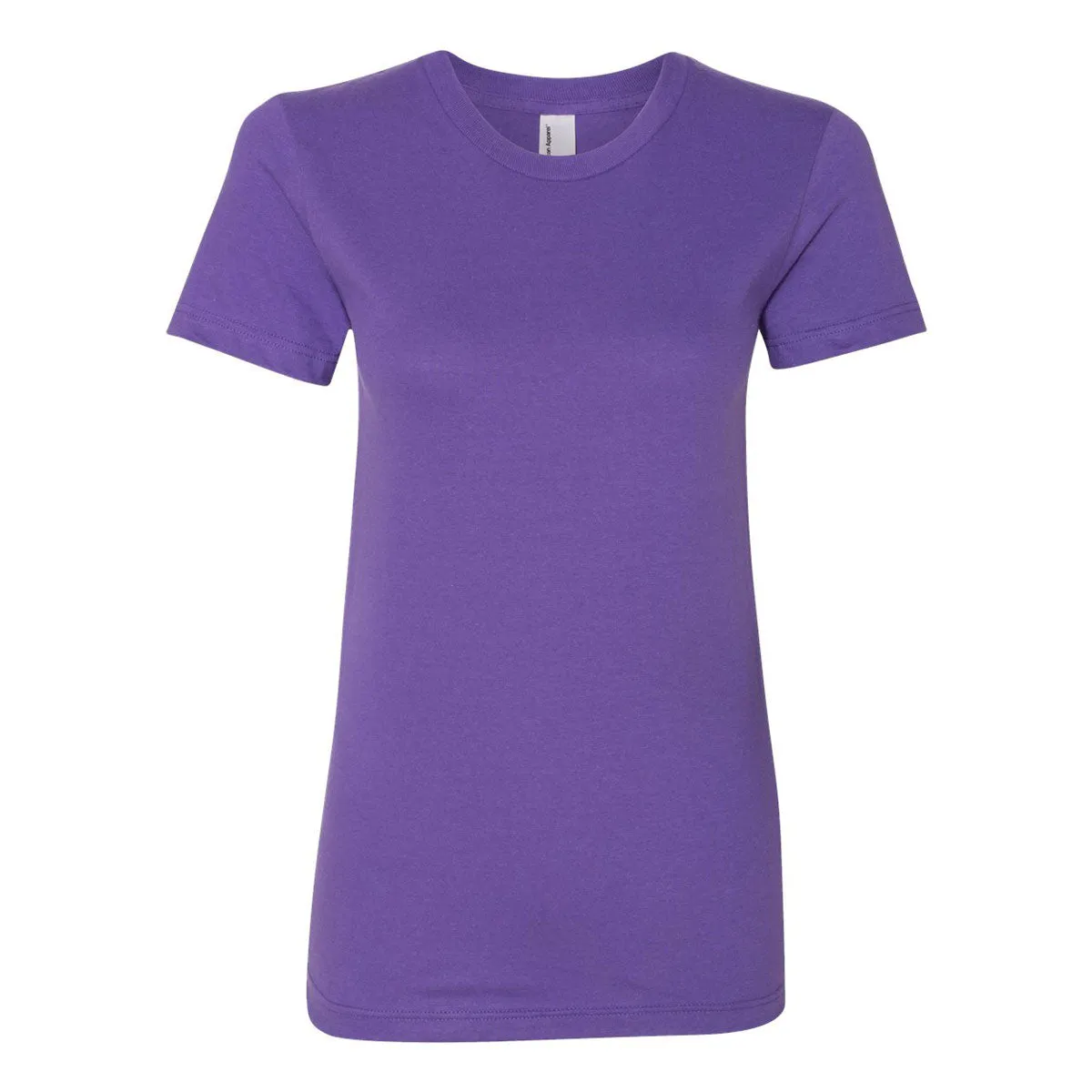 American Apparel Women's Purple Fine Jersey Short Sleeve T-Shirt