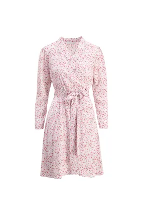 Antigua Wrap Dress - Rose Print