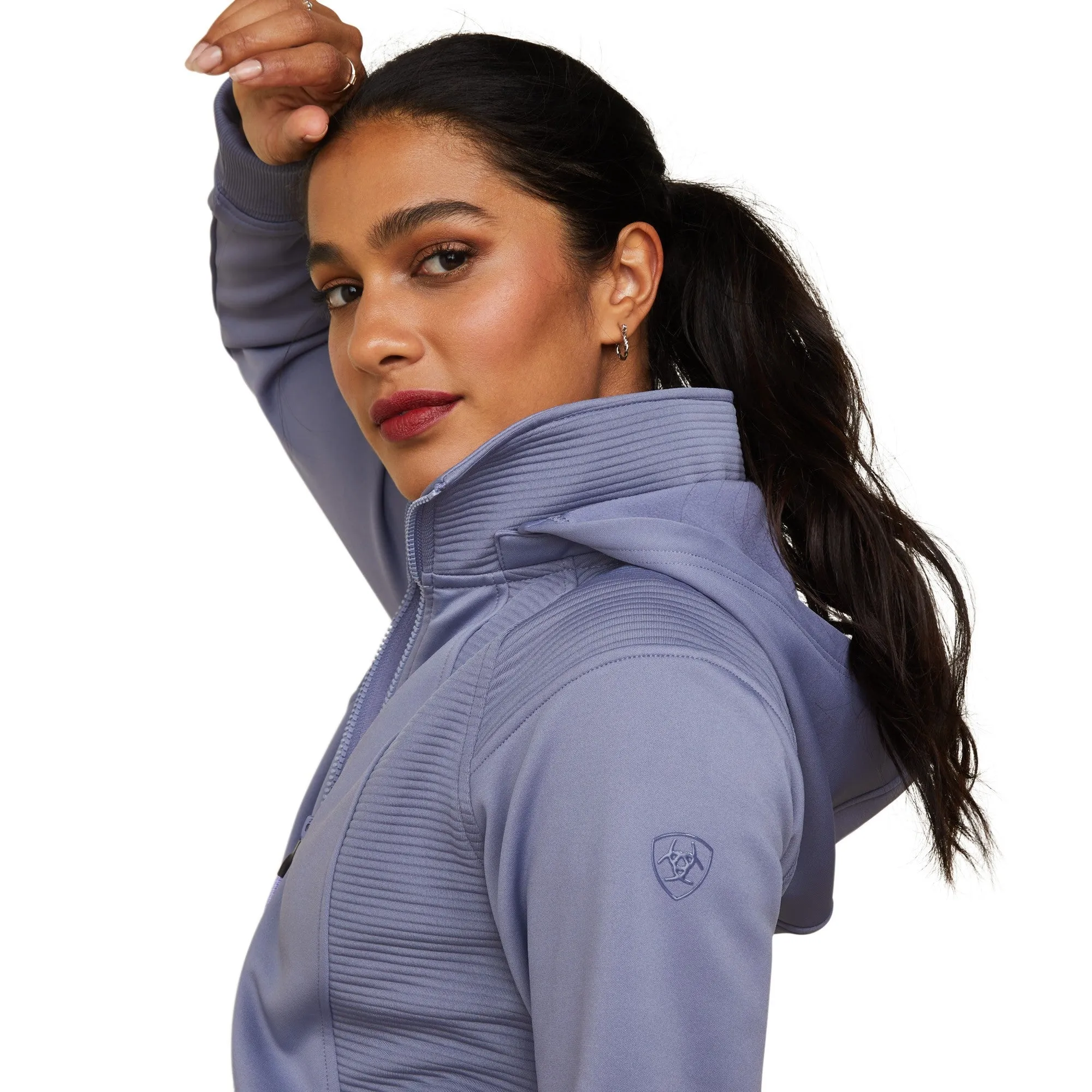 Ariat Ladies Wilde Full Zip Sweatshirt - Dusky Granite