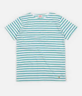 Armor Lux Breton Sailor Stripe T-Shirt - Milk / Rivage