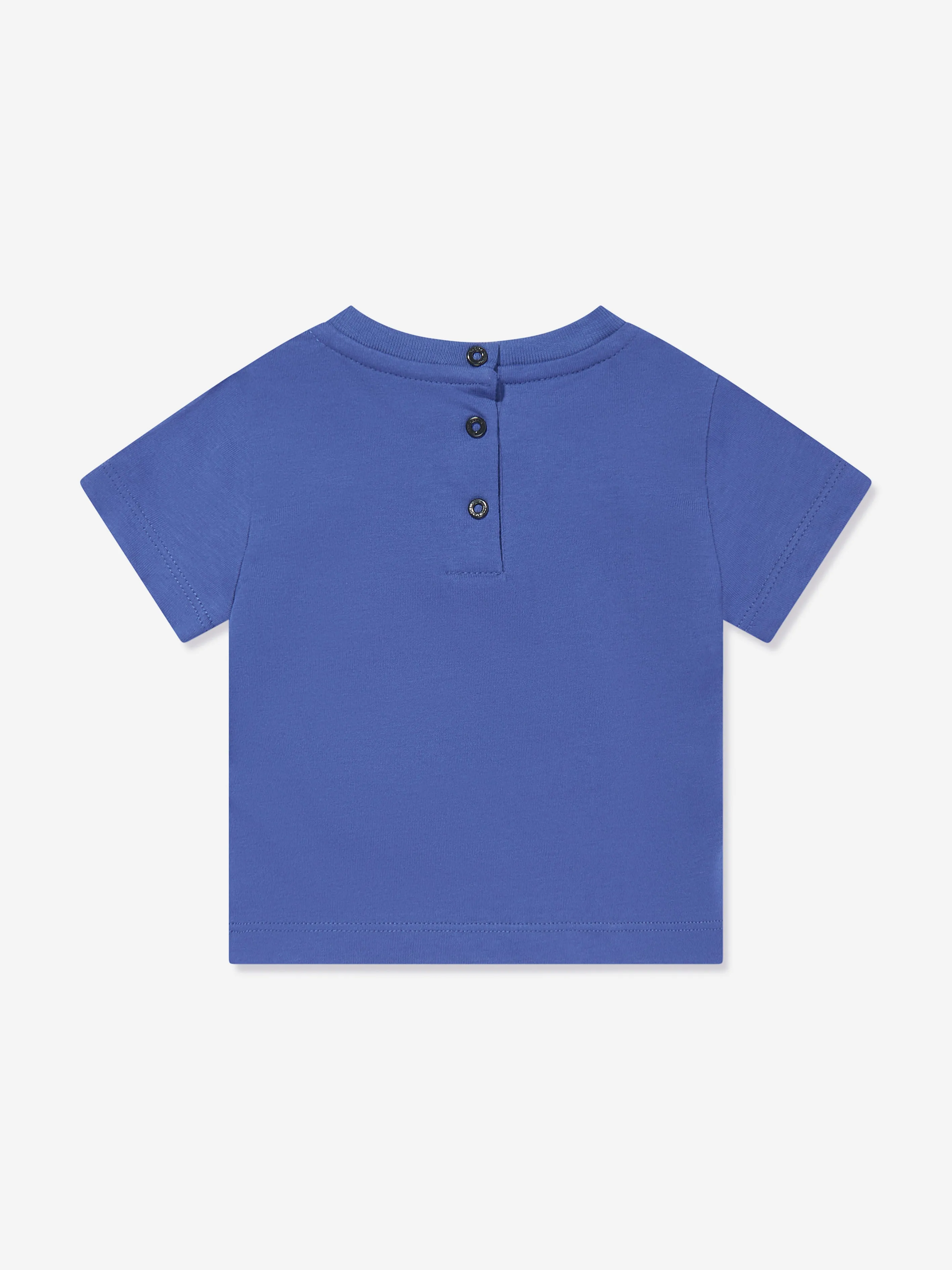 Balmain Baby Boys Paris Logo T-Shirt in Blue