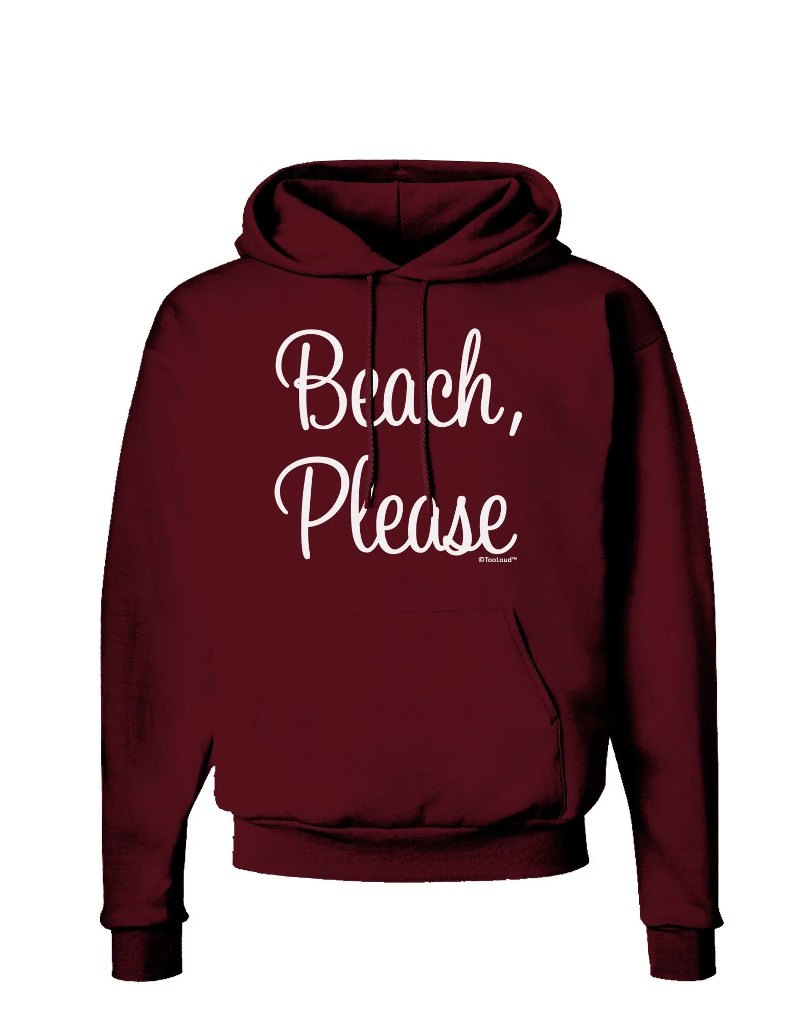 Beach Please Dark Hoodie Sweatshirt