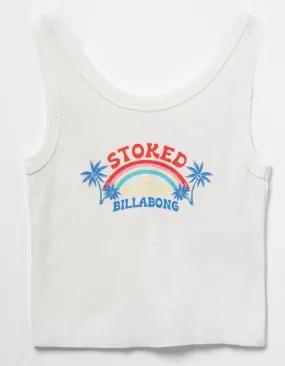 Billabong Girls Feeling Stoked Tank-Salt Crystal