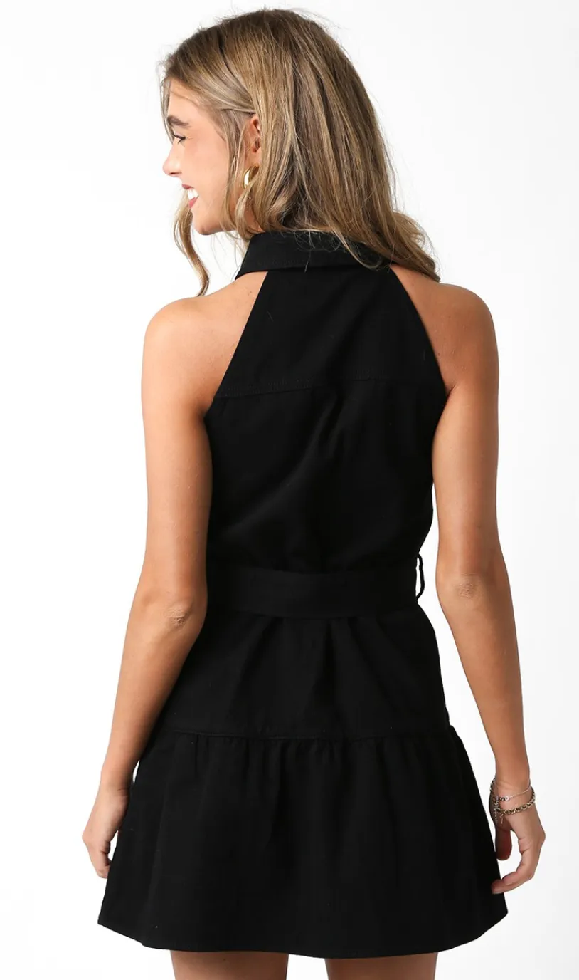 Black Belted Dress