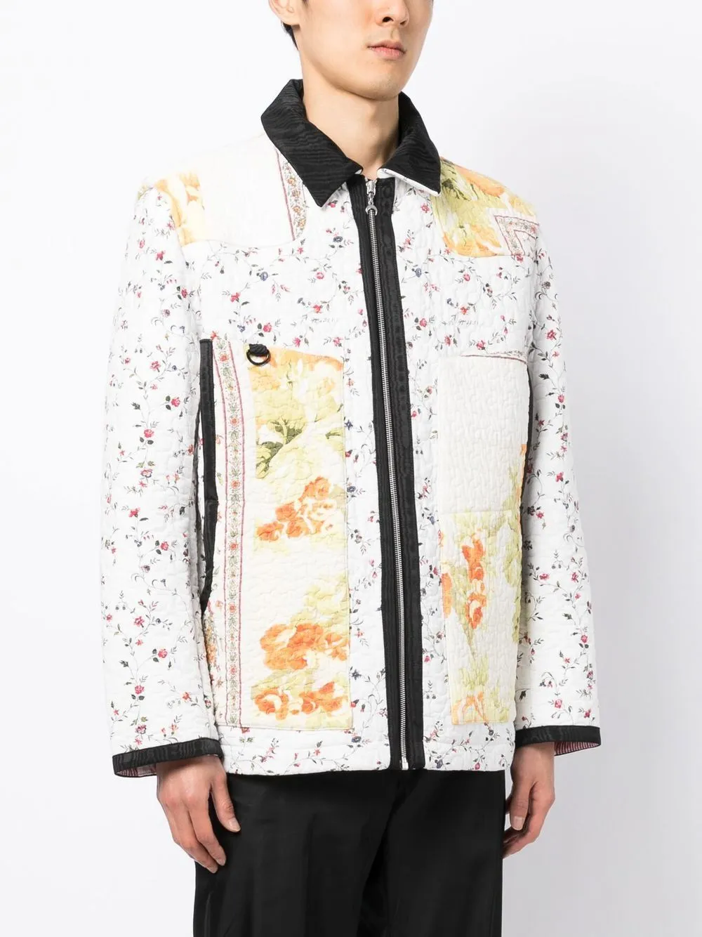 Boutis Floral-Print Quilted Jacket