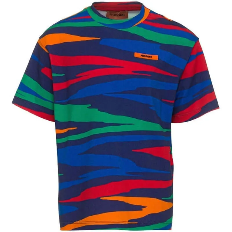 Boys Colourful Abstract Pattern  T-Shirt