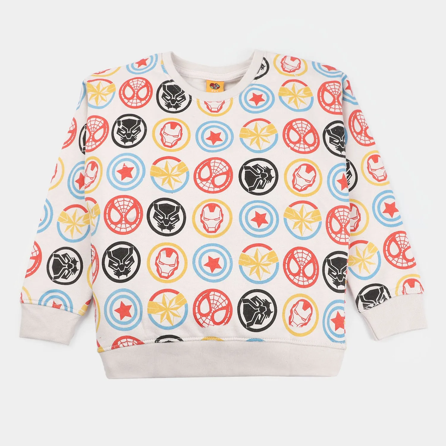 Boys Fleece Sweatshirt Super Stars - Off-White