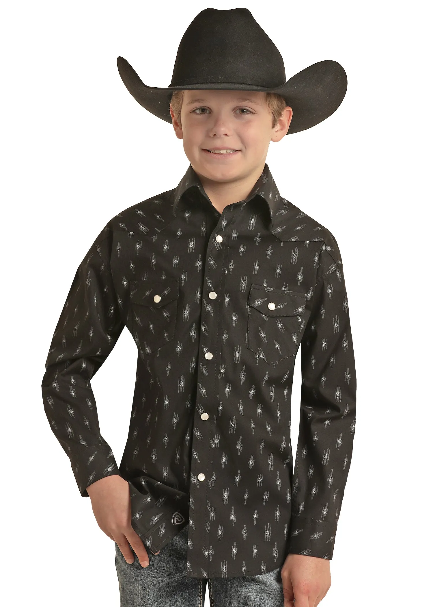 Boy's Rock & Roll Snap Front Shirt #BBN2S02507