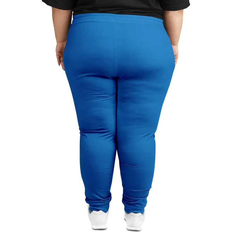 Bright Blue Joggers | Unisex | with PLUS sizes | Bright Pure Blue | C100M50Y0K0