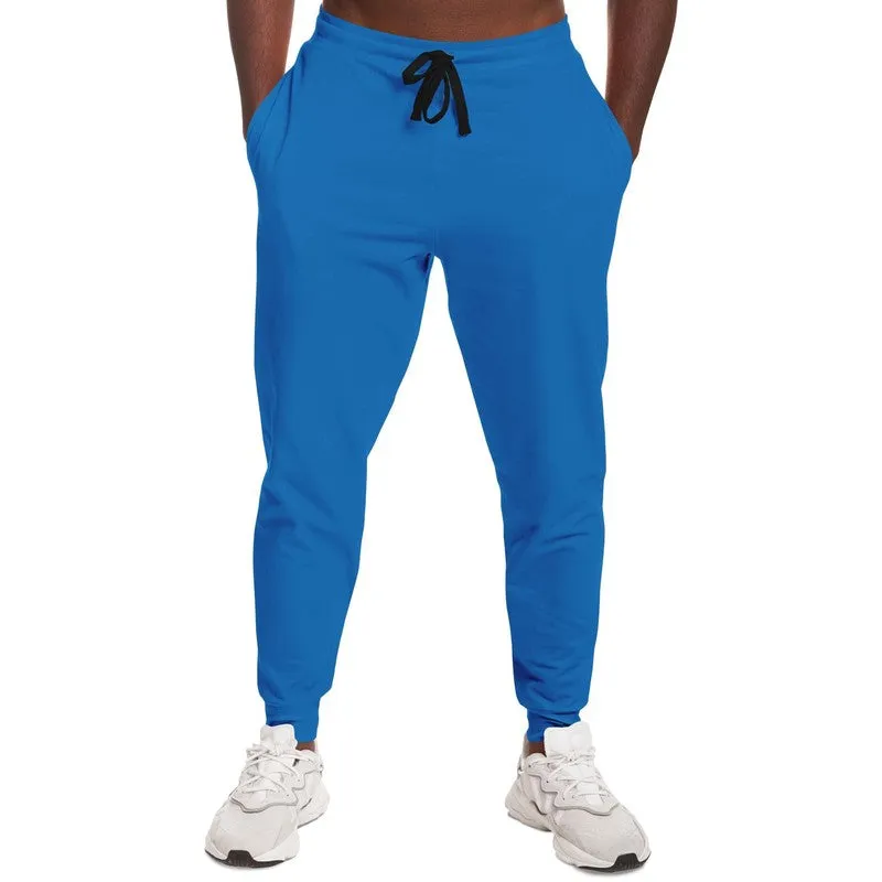 Bright Blue Joggers | Unisex | with PLUS sizes | Bright Pure Blue | C100M50Y0K0