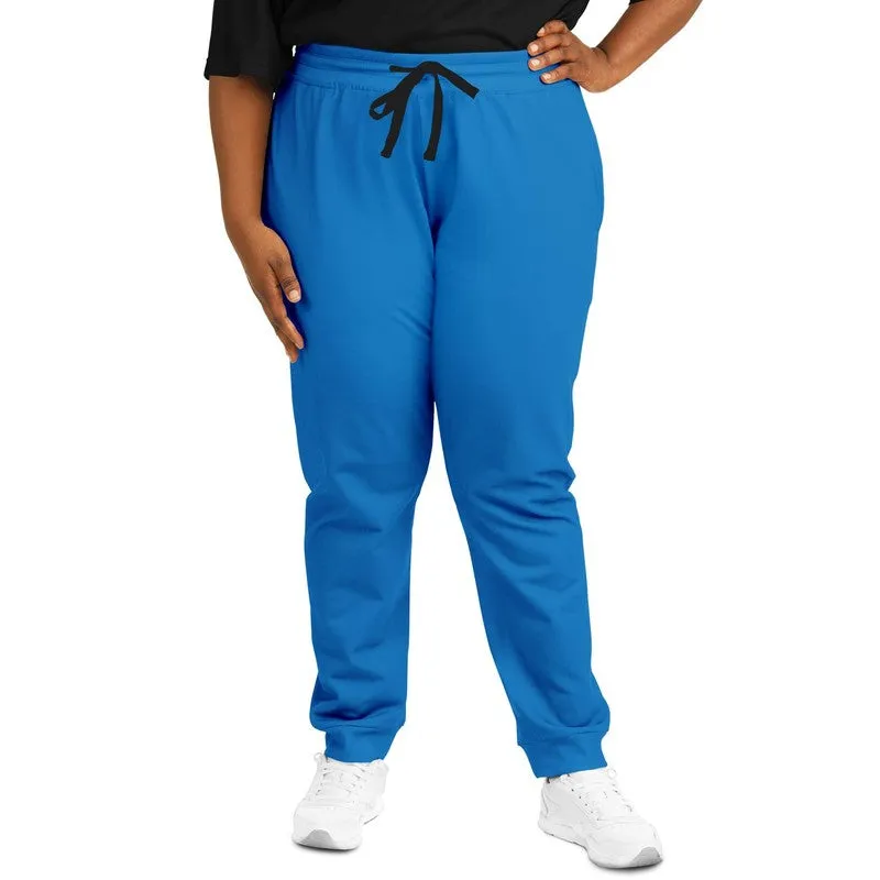 Bright Blue Joggers | Unisex | with PLUS sizes | Bright Pure Blue | C100M50Y0K0