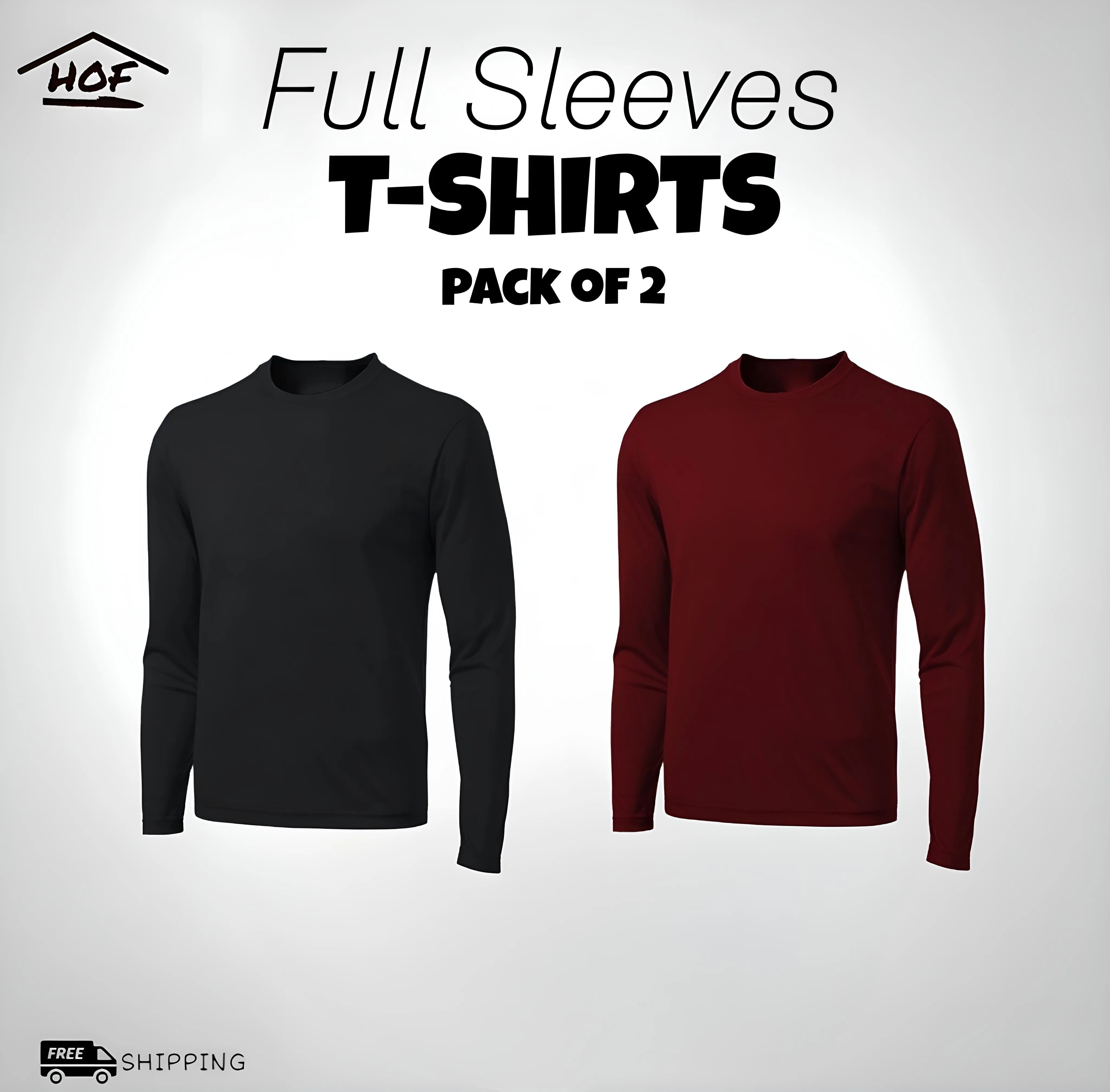 Bundle Of 2 Full Sleeves T-Shirts