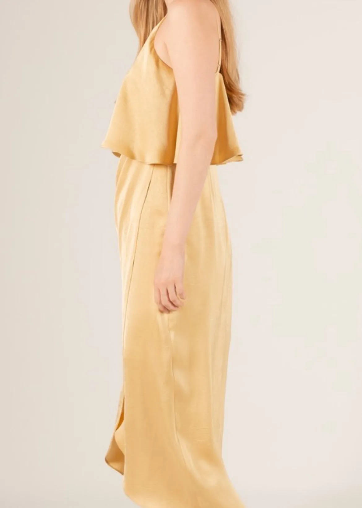 Butter Yellow Wrap Dress