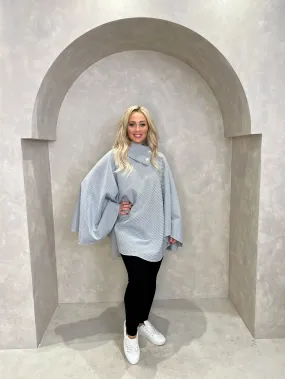 Button Neck Cape