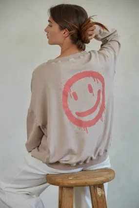 By Together Smiley Face Sweatshirt