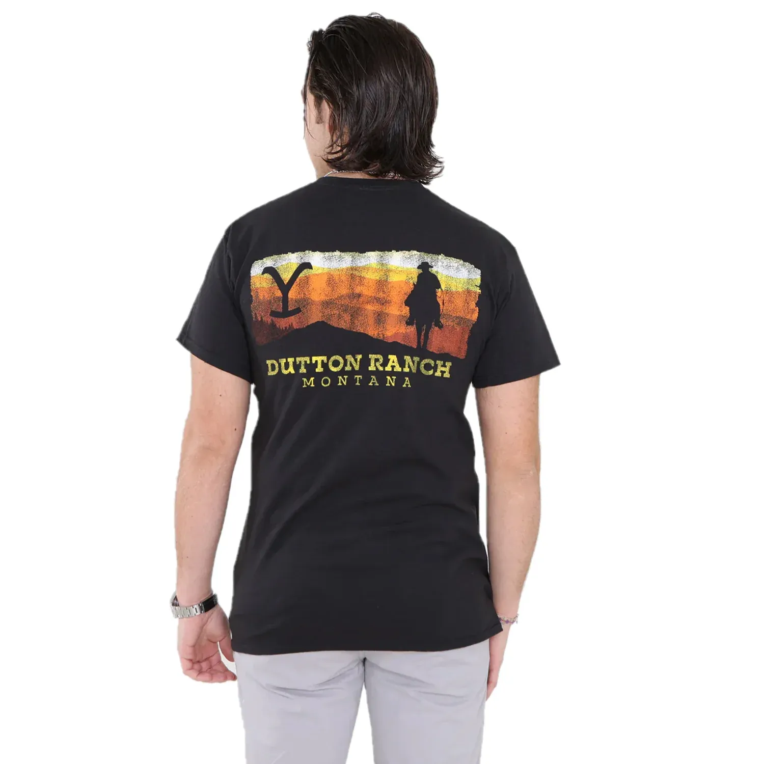 Changes Yellowstone Men's Black Sunset T-Shirt