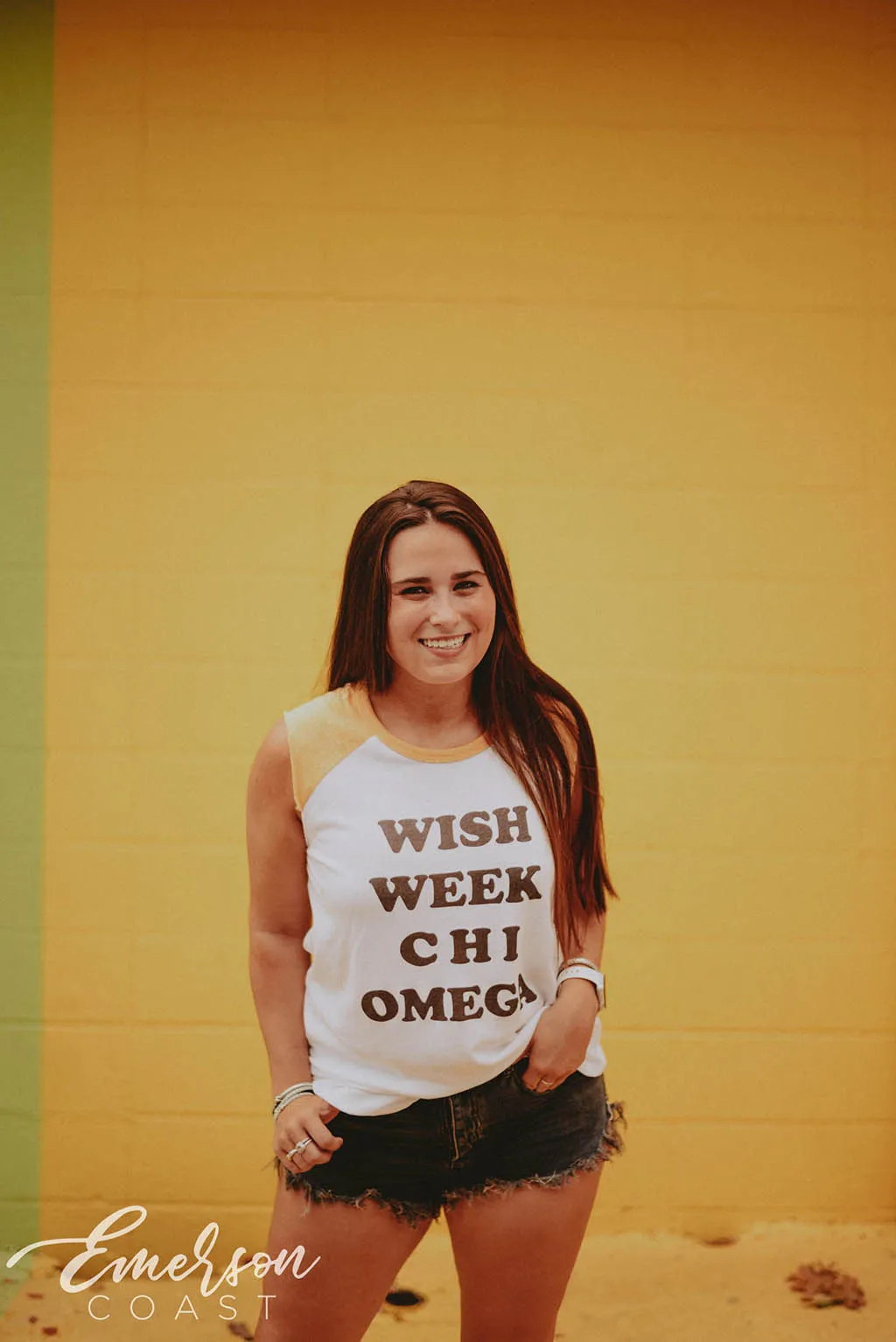 Chi Omega Wish Week Baseball Tee