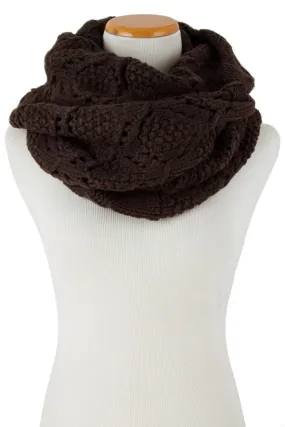 Chocolate Lover's Knit Infinity Scarf