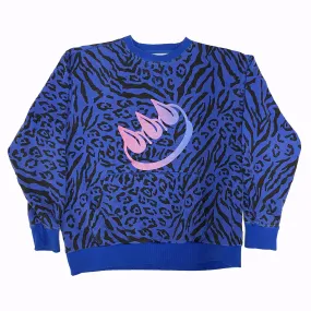 CLAW ANIMAL PRINT CREWNECK WITH POCKET