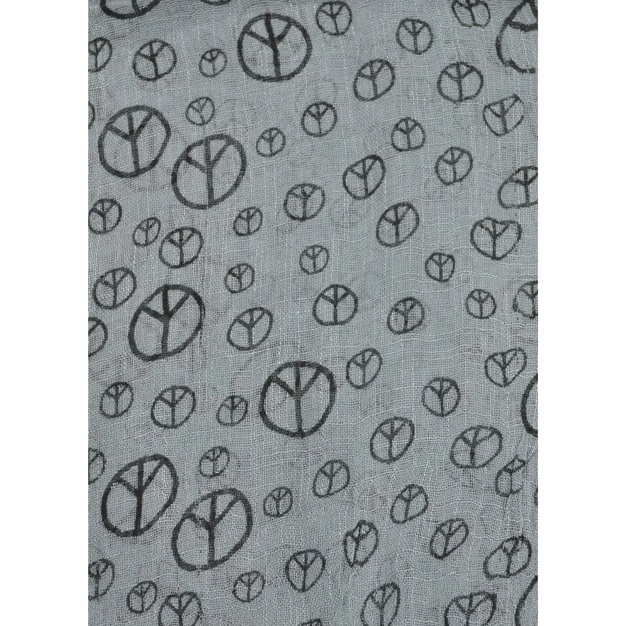 CND Peace Sign Print Scarf