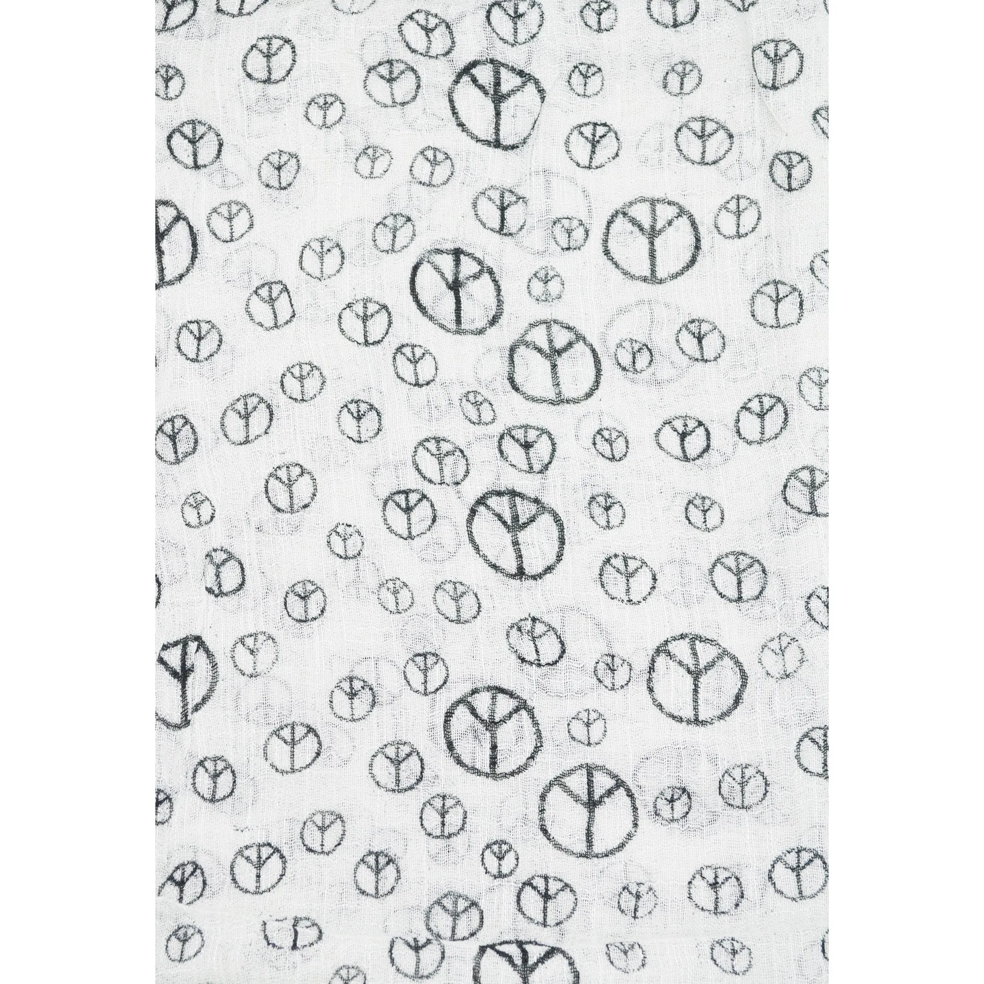 CND Peace Sign Print Scarf