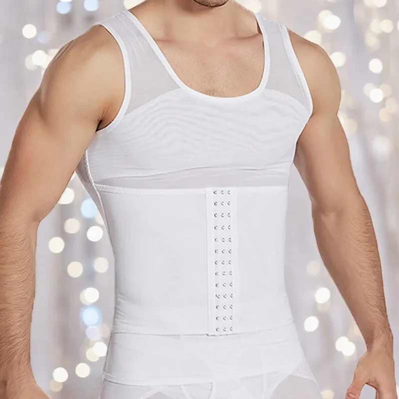 Compression Slimming Undershirt Shapewear Vest for Men