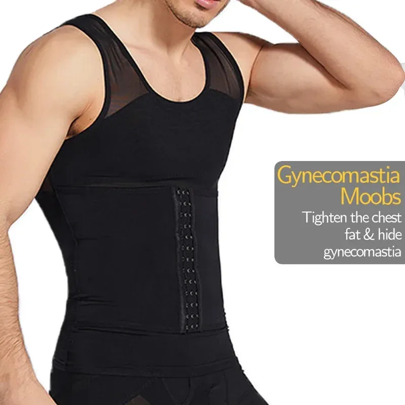 Compression Slimming Undershirt Shapewear Vest for Men