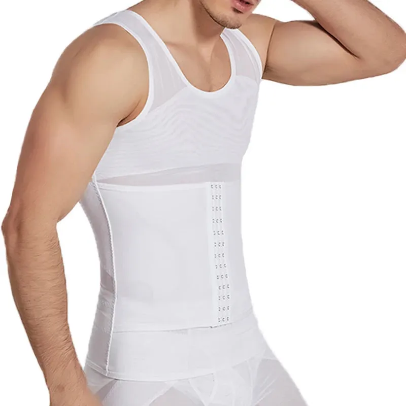 Compression Slimming Undershirt Shapewear Vest for Men