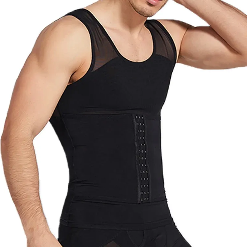 Compression Slimming Undershirt Shapewear Vest for Men