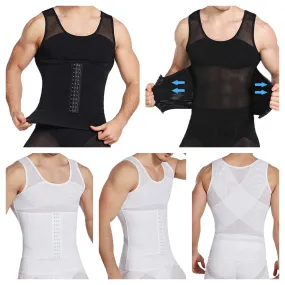 Compression Slimming Undershirt Shapewear Vest for Men