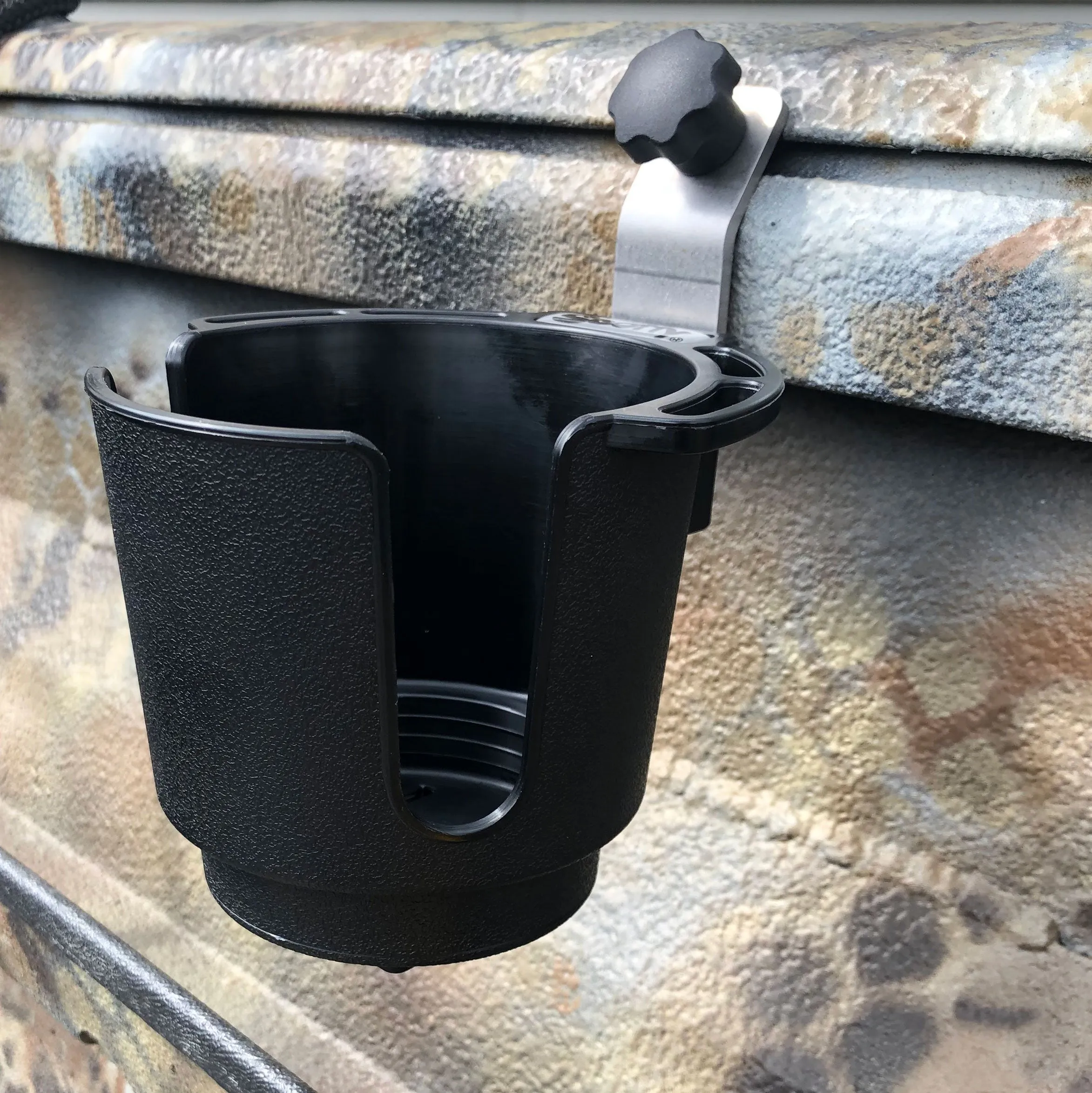 Cup Holder - Black - With T Bolt Cup Holder Bracket