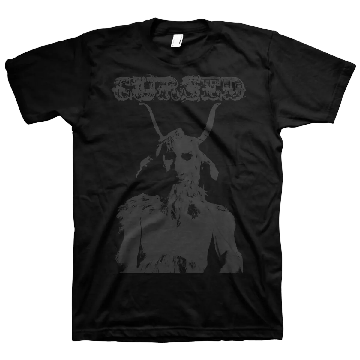 Cursed "He-Goat" Black on Black T-Shirt