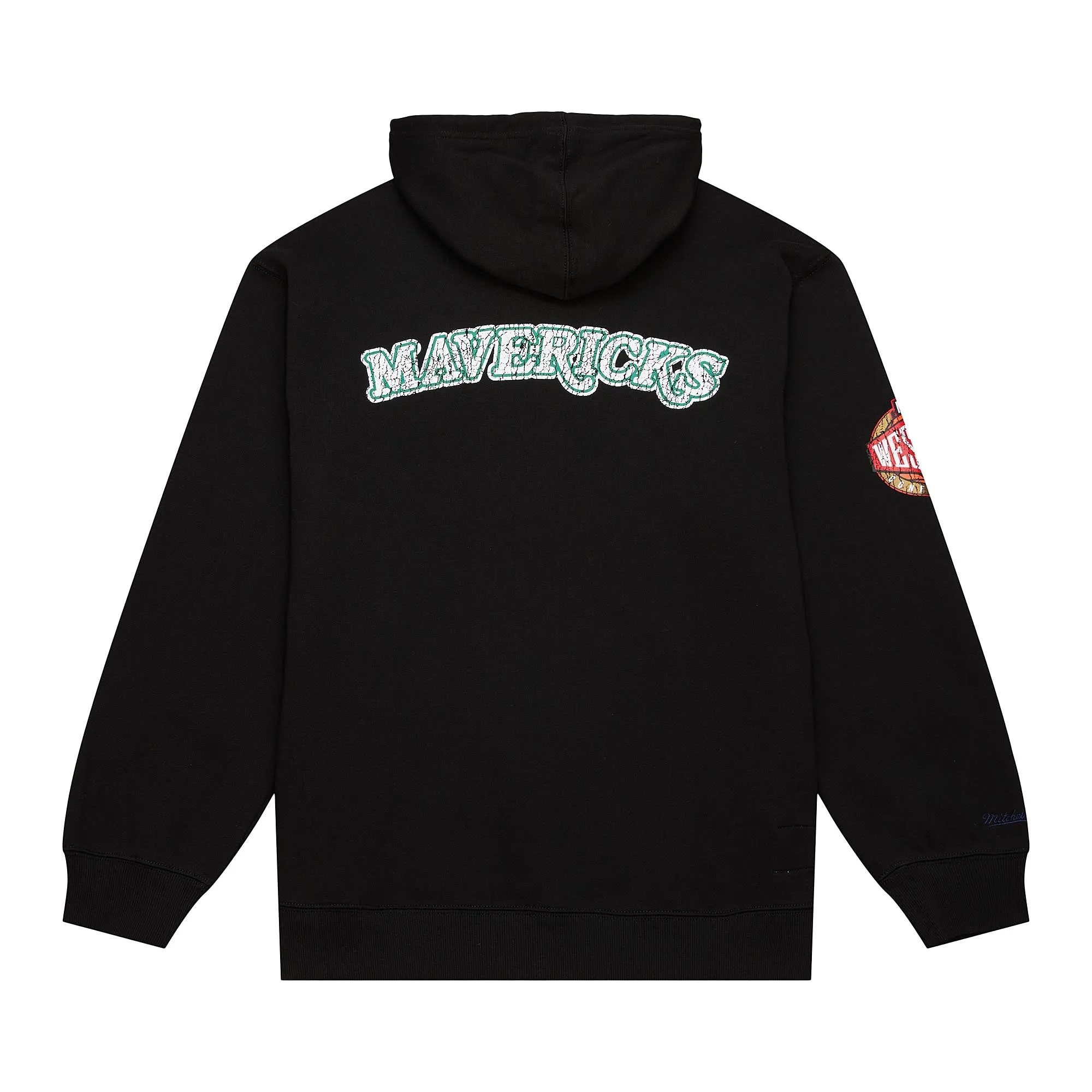 DALLAS MAVERICKS MITCHELL & NESS MEN'S BLACK DALLAS MAVS M-HAT HOODIE