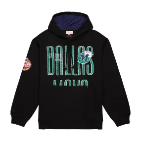 DALLAS MAVERICKS MITCHELL & NESS MEN'S BLACK DALLAS MAVS M-HAT HOODIE