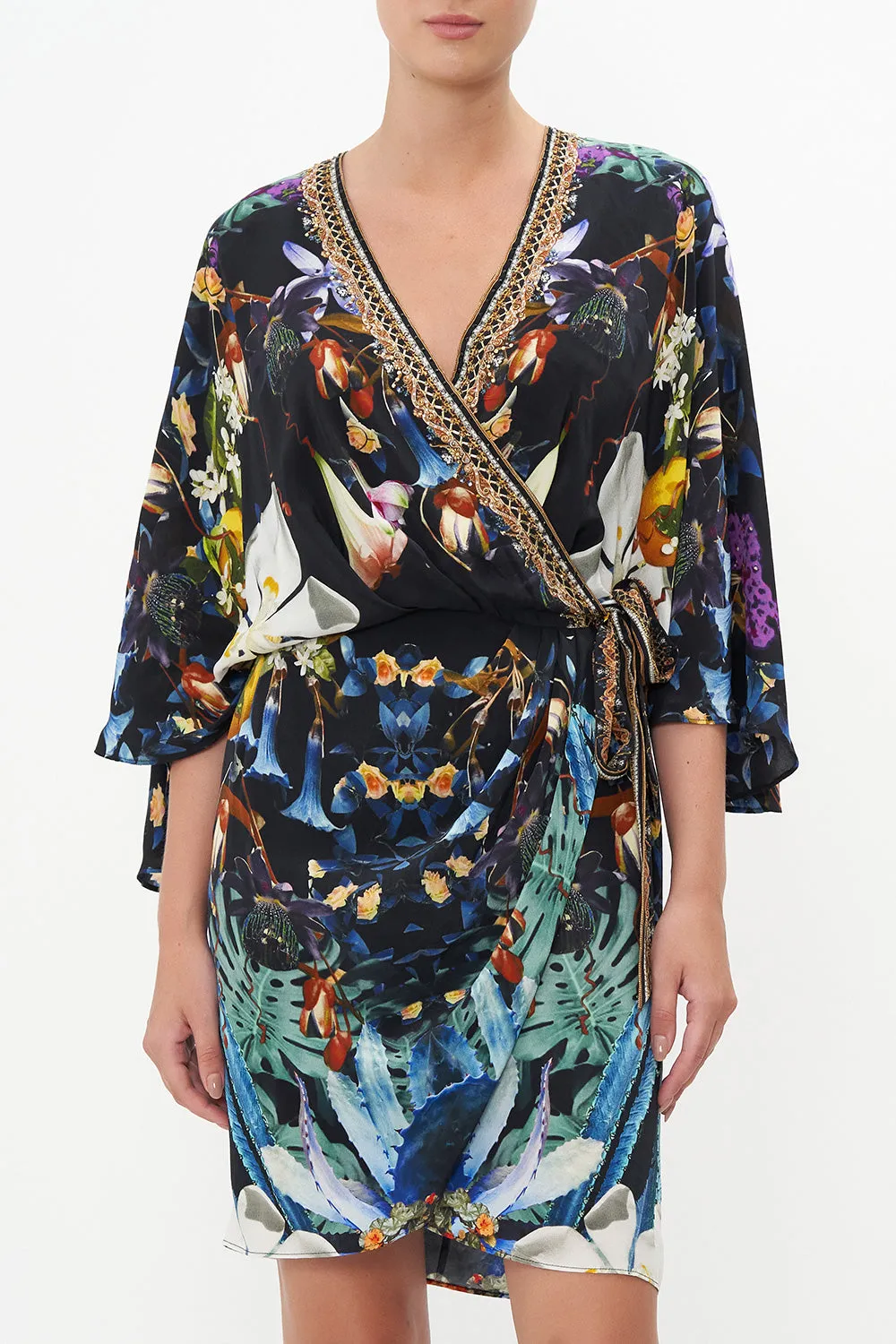 DRAPED FRONT WRAP DRESS HYPNOTISE ME