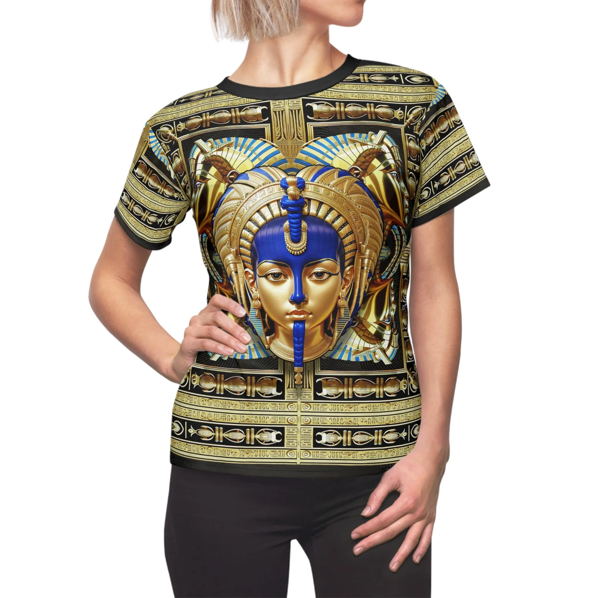 Egyptian Pharaoh T-Shirt Unisex All Over Print Tee Ancient Egyptian Art Unisex T-Shirt  | D20200