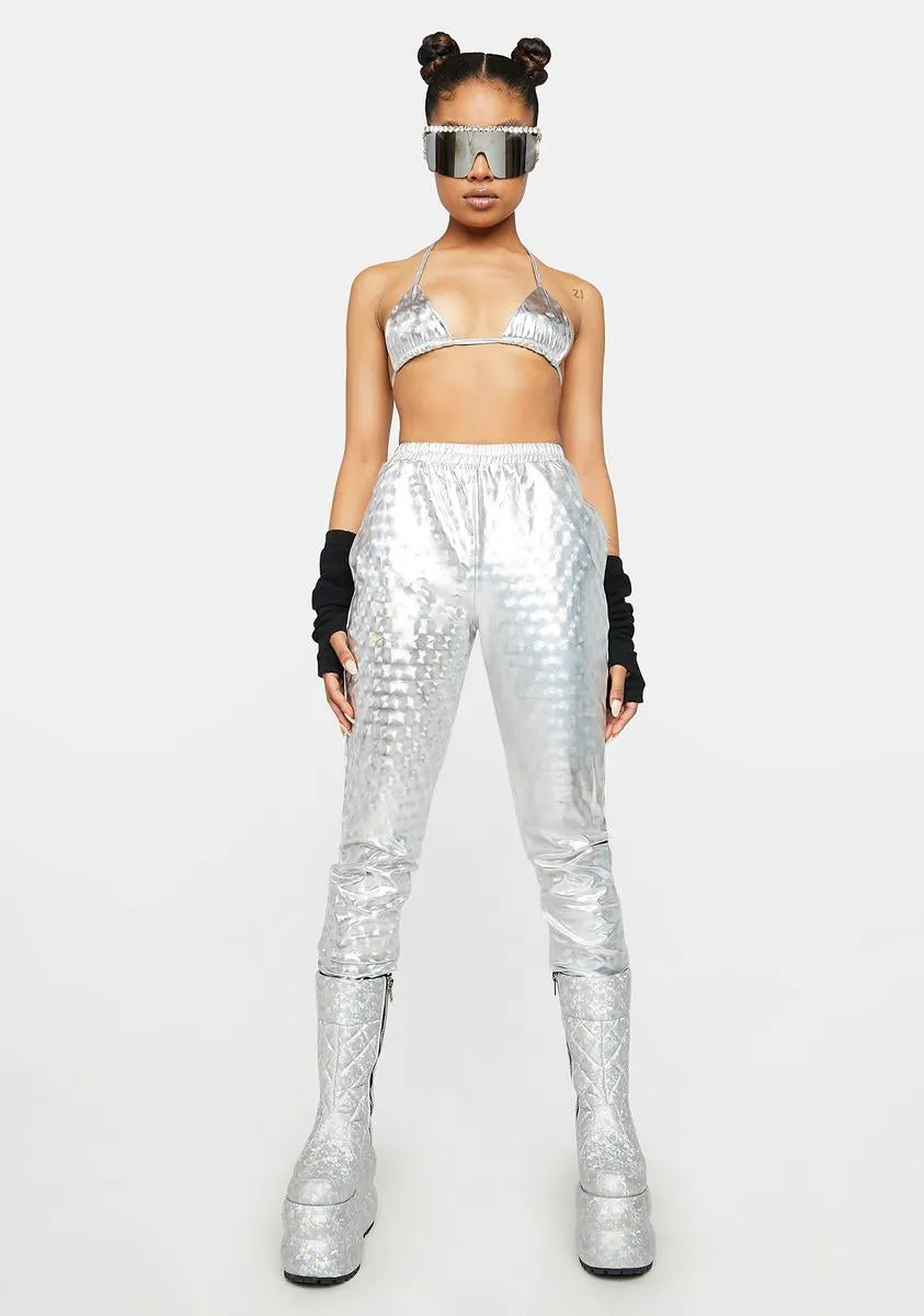 Electric Highway Holographic Joggers Set